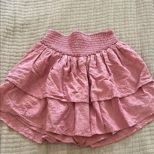 Hollister Pink Textured Skater Skirt